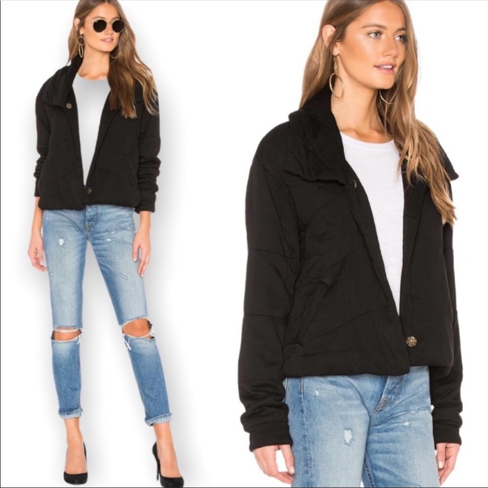 Young Fabulous and Broke Flurry Black Jacket size Small